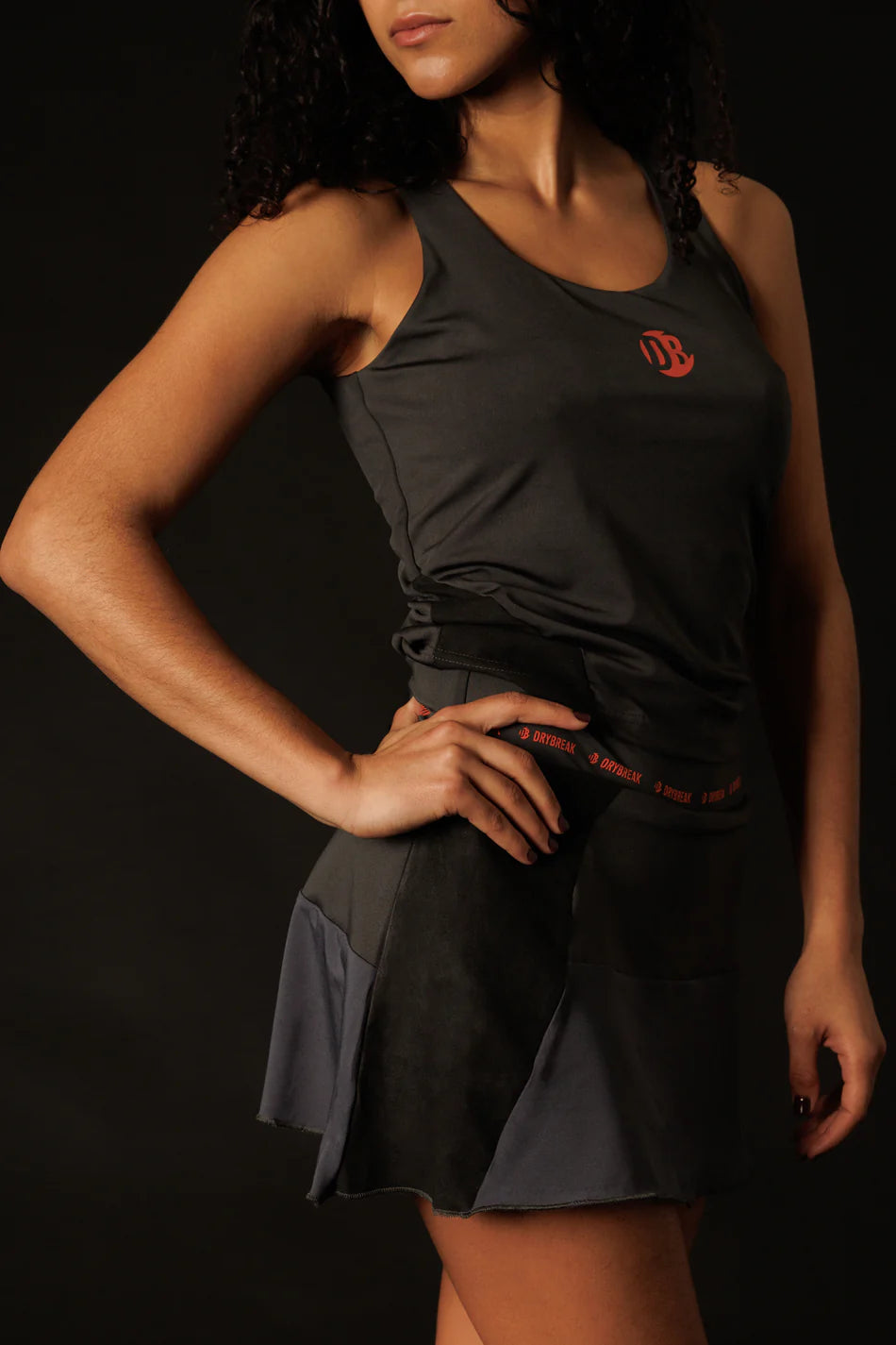DRYBREAK PRODRY ANTHRACITE CLASSIC SKIRT WOMEN