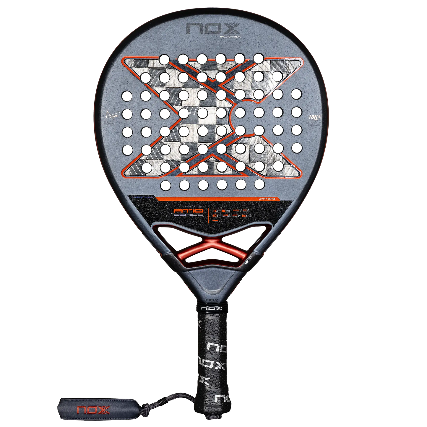 RACKET NOX AT10 GENIUS 18K ALUM AGUSTIN TAPIA 2025