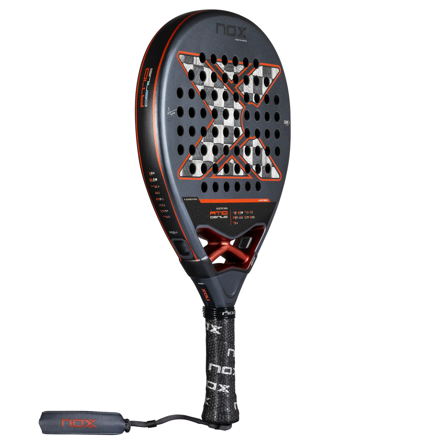 RACKET NOX AT10 GENIUS 18K ALUM AGUSTIN TAPIA 2025