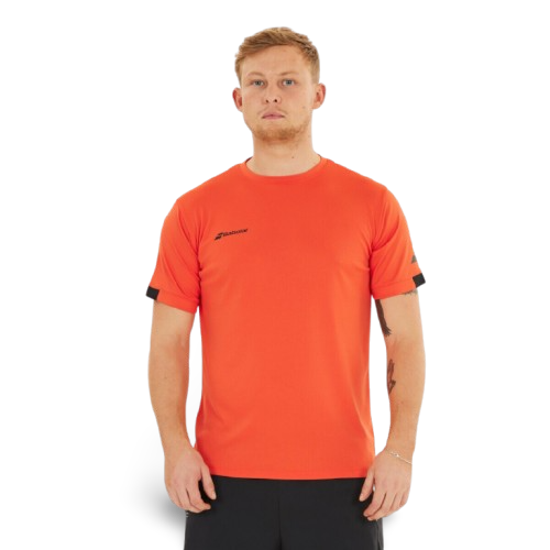 BABOLAT T-SHIRT PLAY CREW NECK MEN FIESTA RED