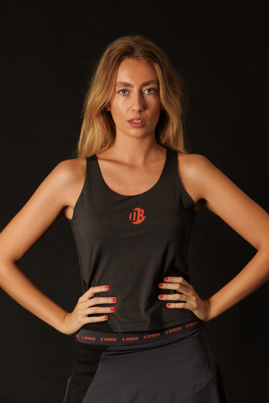 DRYBREAK BLACK DRYPADEL T-SHIRT WOMEN