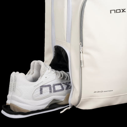 NOX BAG PRO SERIES WHITE RACKET BACKPACK