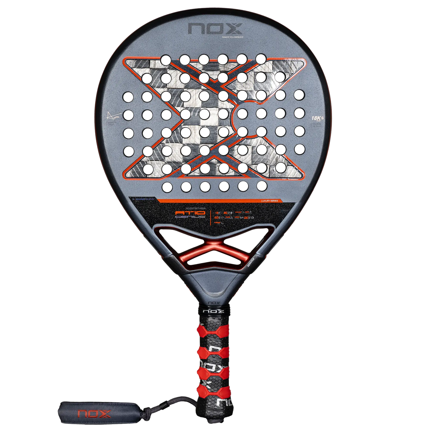 RACKET NOX AT10 GENIUS 18K ALUM AGUSTIN TAPIA 2025