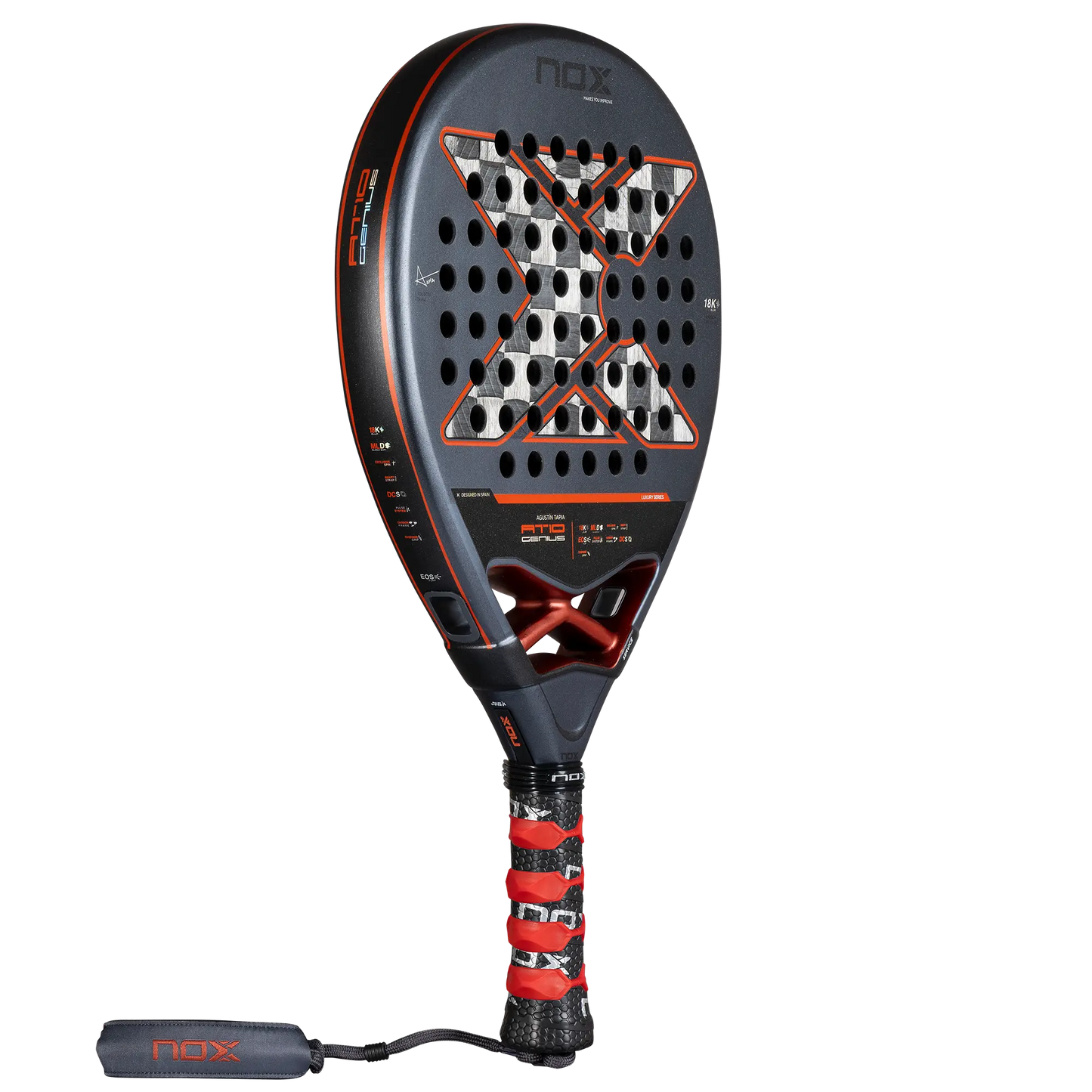 RACKET NOX AT10 GENIUS 18K ALUM AGUSTIN TAPIA 2025