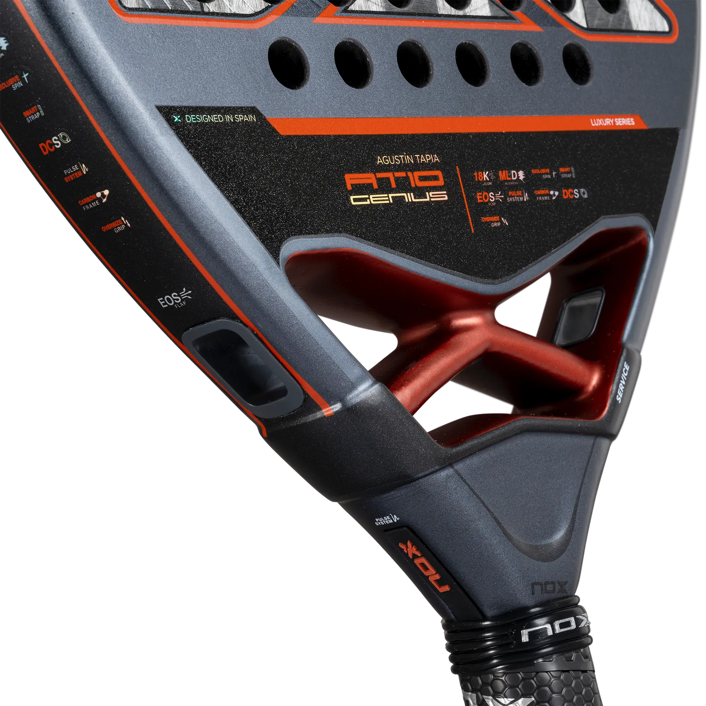 RACKET NOX AT10 GENIUS 18K ALUM AGUSTIN TAPIA 2025