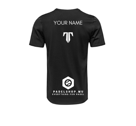 Tactical Padel Personalized T-shirt White/Black