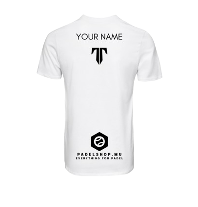 Tactical Padel Personalized T-shirt White/Black