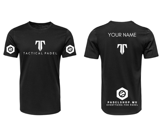 Tactical Padel Personalized T-shirt White/Black