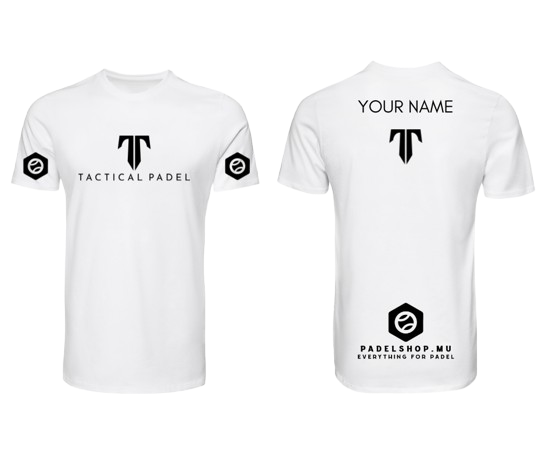 Tactical Padel Personalized T-shirt White/Black