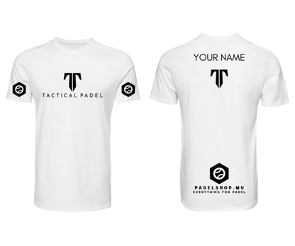 Tactical Padel Personalized T-shirt White/Black