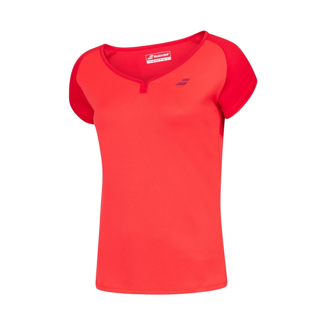 BABOLAT PLAY CAP SLEEVE TOP WOMEN RED