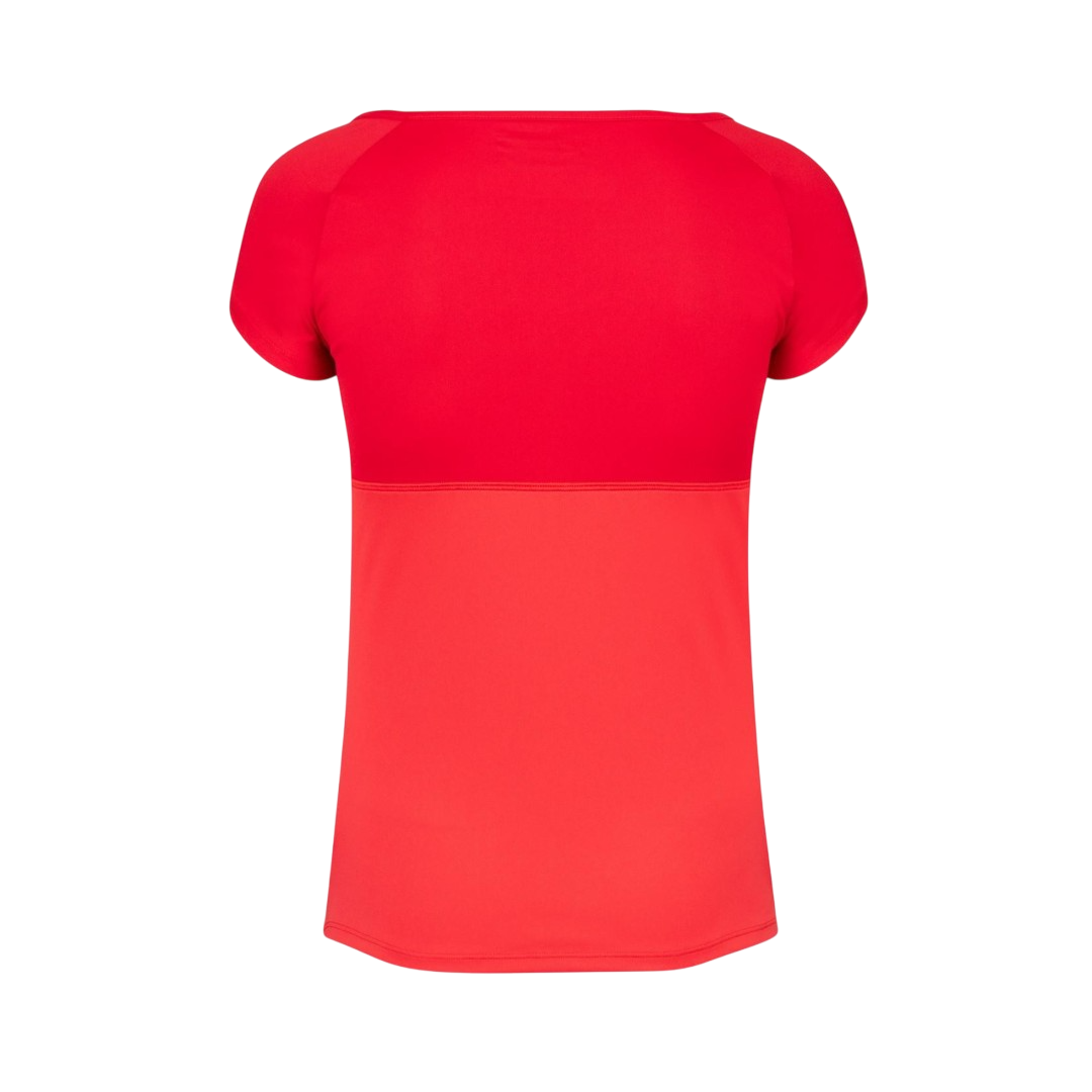 BABOLAT PLAY CAP SLEEVE TOP WOMEN RED