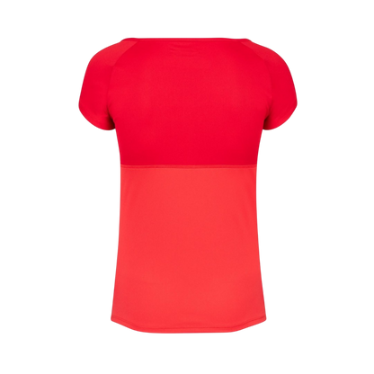 BABOLAT PLAY CAP SLEEVE TOP WOMEN RED