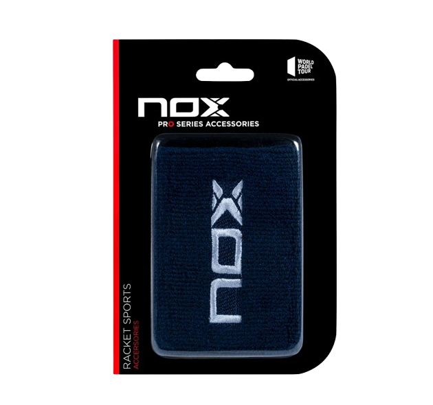 NOX SPORT WRISTBANDS NAVY BLUE/WHITE (2pcs)