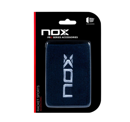 NOX SPORT WRISTBANDS NAVY BLUE/WHITE (2pcs)