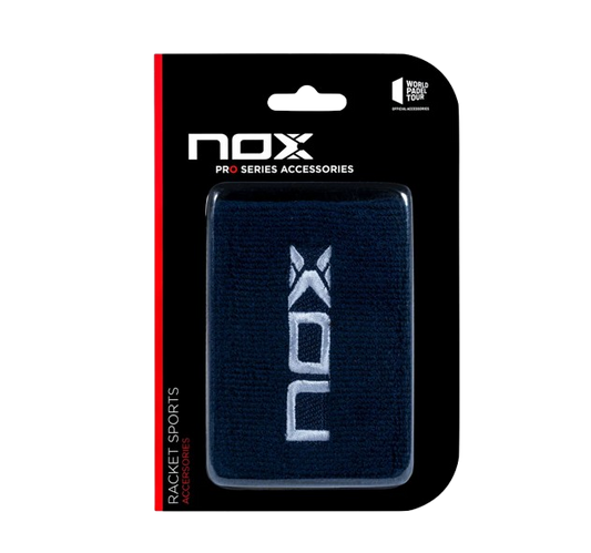 NOX SPORT WRISTBANDS NAVY BLUE/WHITE (2pcs)
