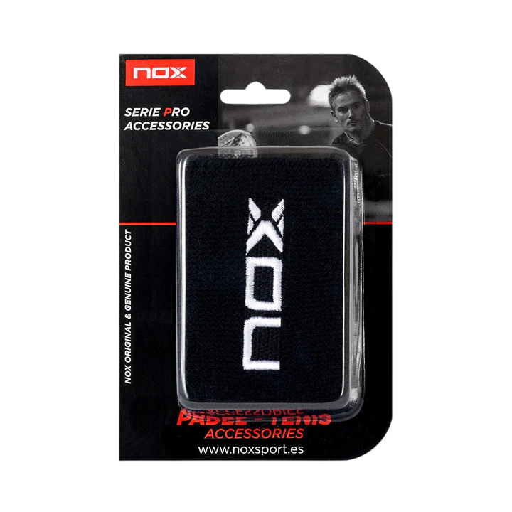 NOX SPORT WRISTBANDS BLACK/WHITE (2pcs)